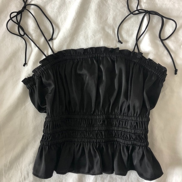 Cotton Candy LA Tops - Cotton Candy LA Black Tie Tank